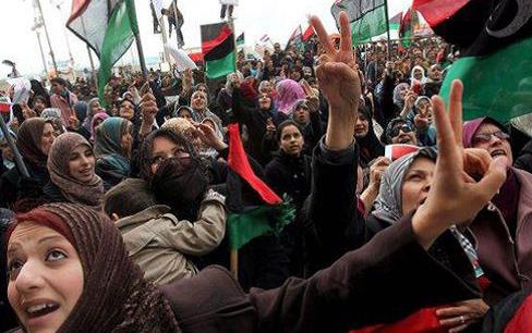 صوت المرأة في الثورة الليبية